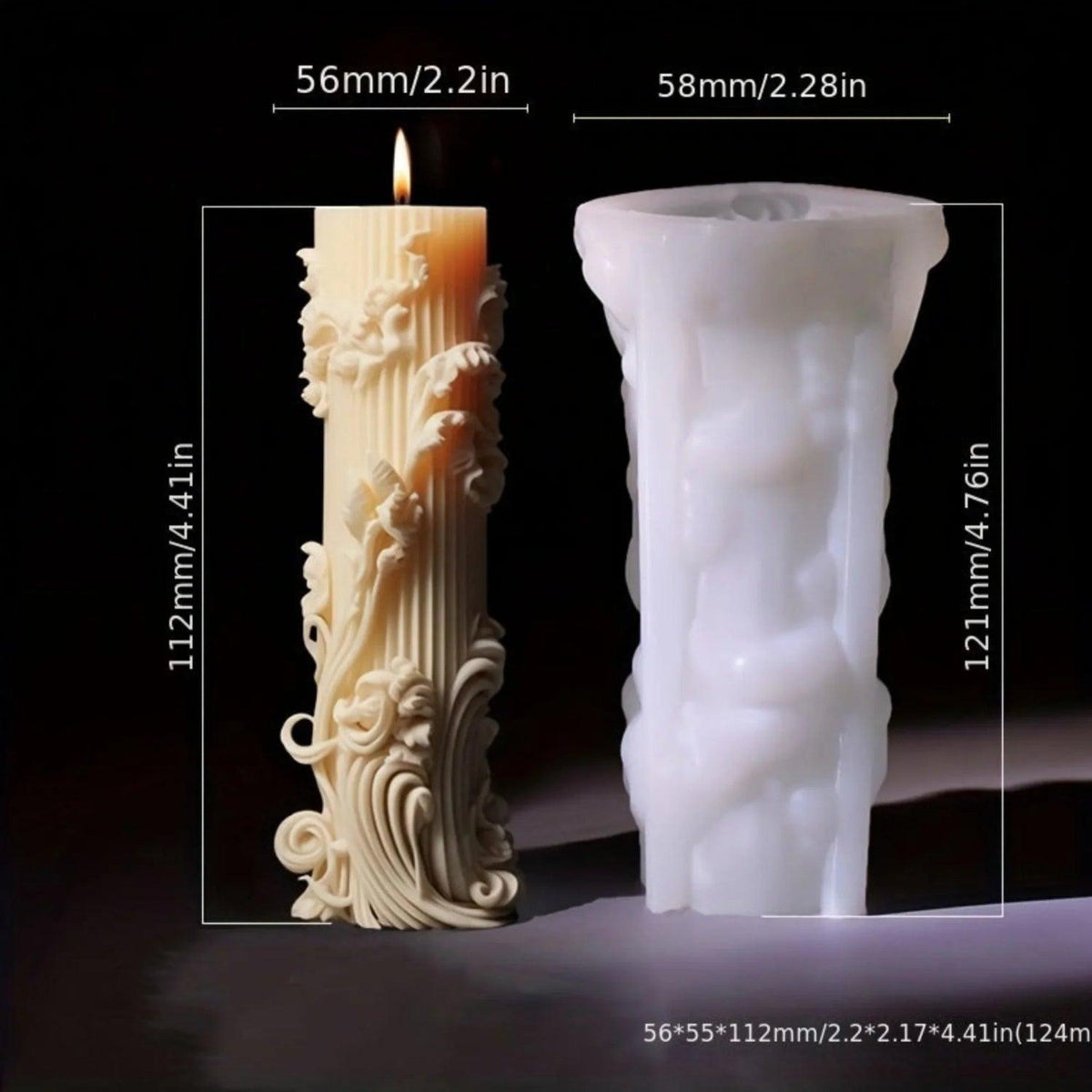 Candle Mold - Romantic Wax Irregular