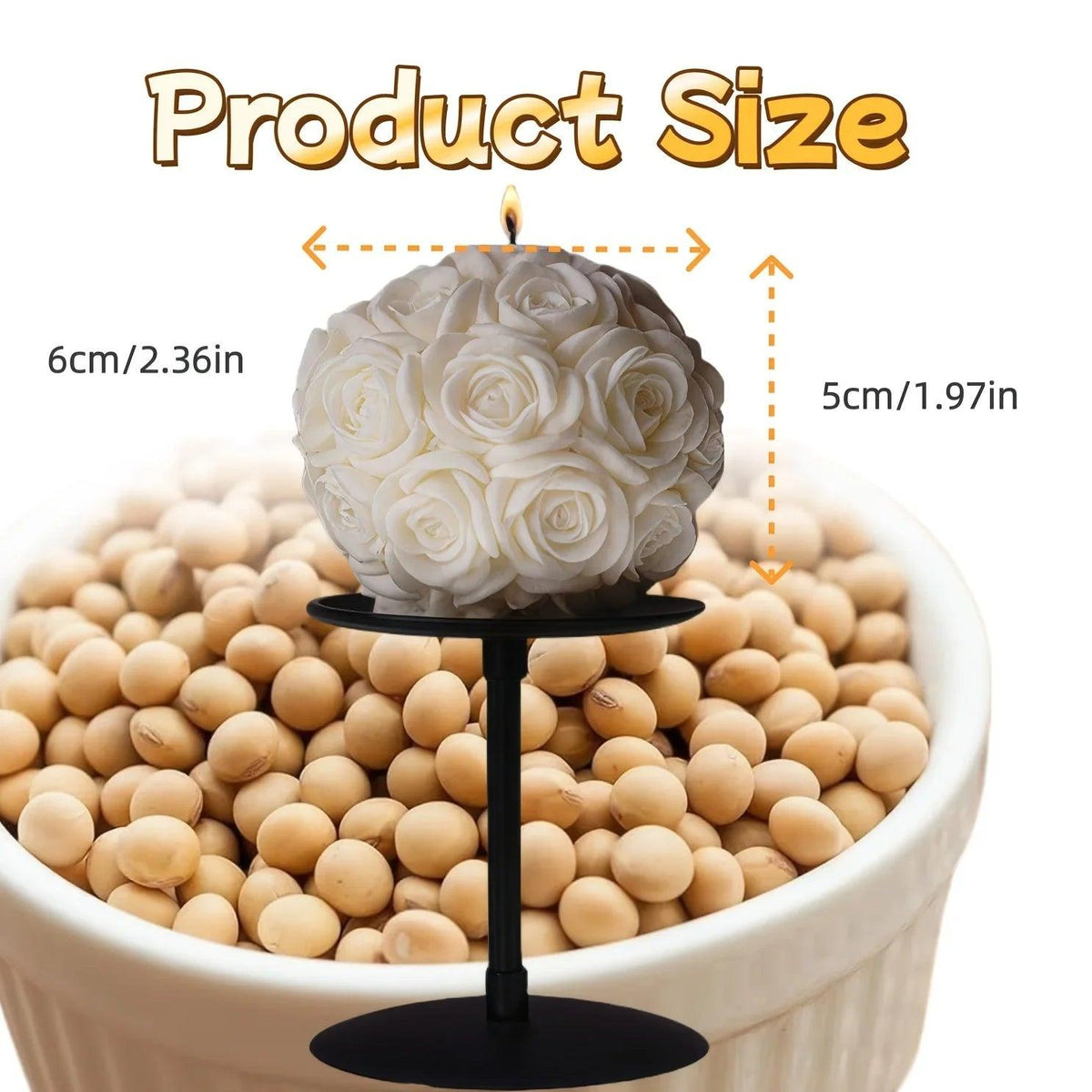 Candle - Scented White Soy Wax 8oz