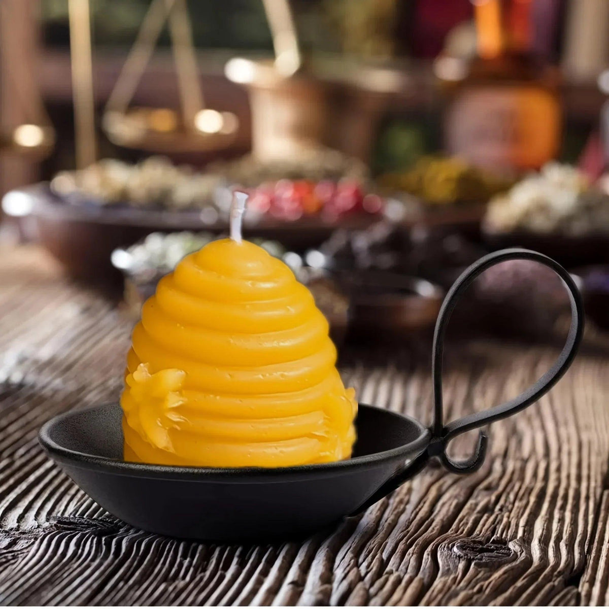 Candle Set - Decorative Beeswax 4pcs