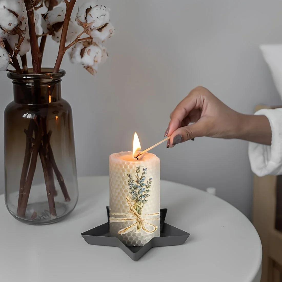 Candles - Lavender Beeswax 3-Pack