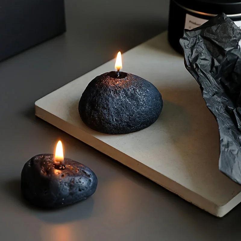 Candles - Meteorite Stone Set