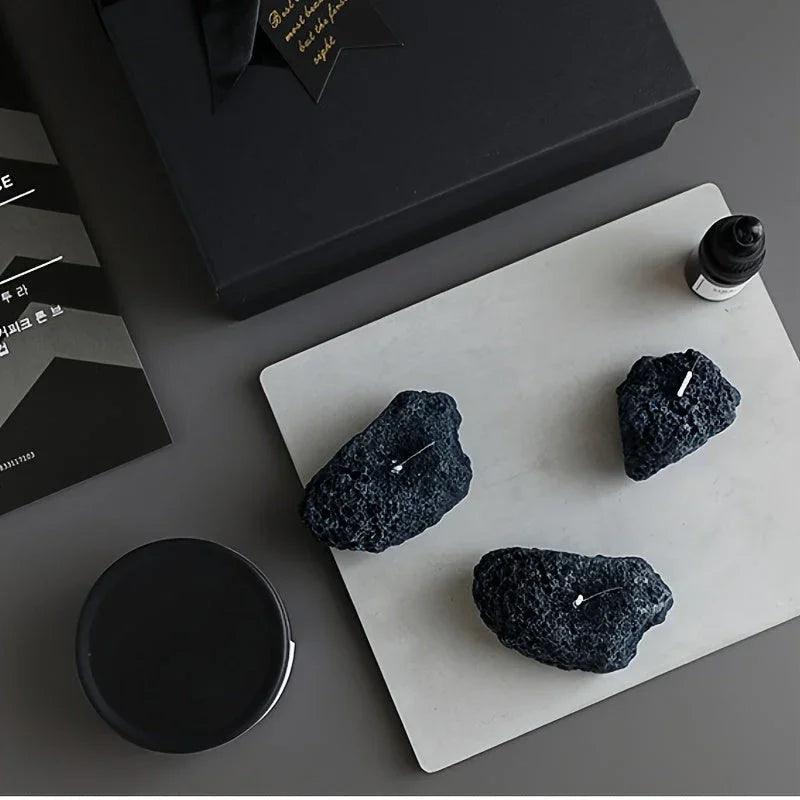 Candles - Meteorite Stone Set