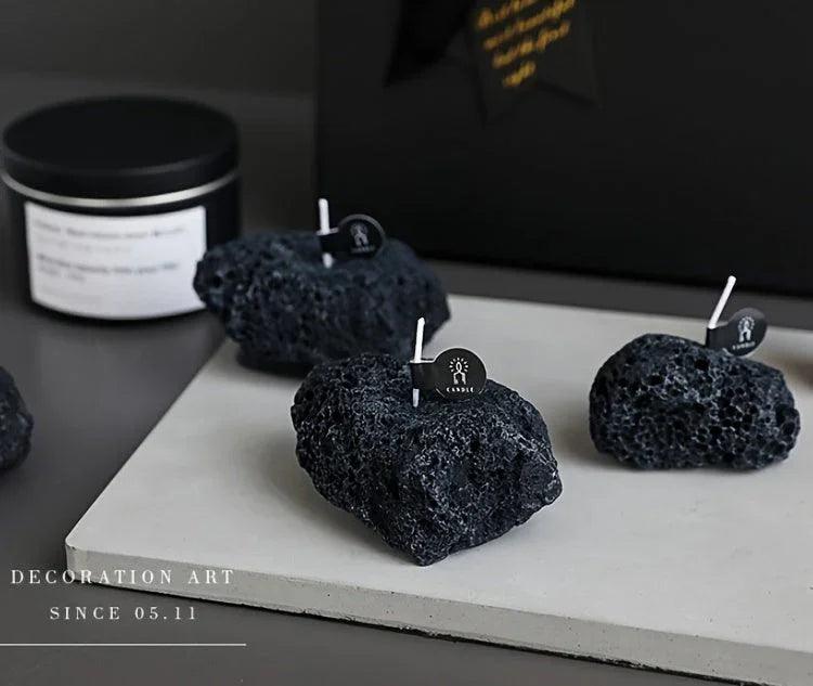 Candles - Meteorite Stone Set
