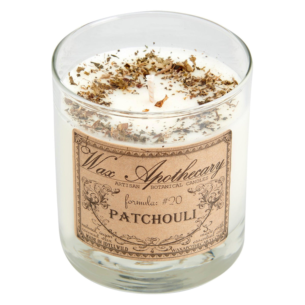 Patchouli 7 oz Botanical Candle in Scotch Glass