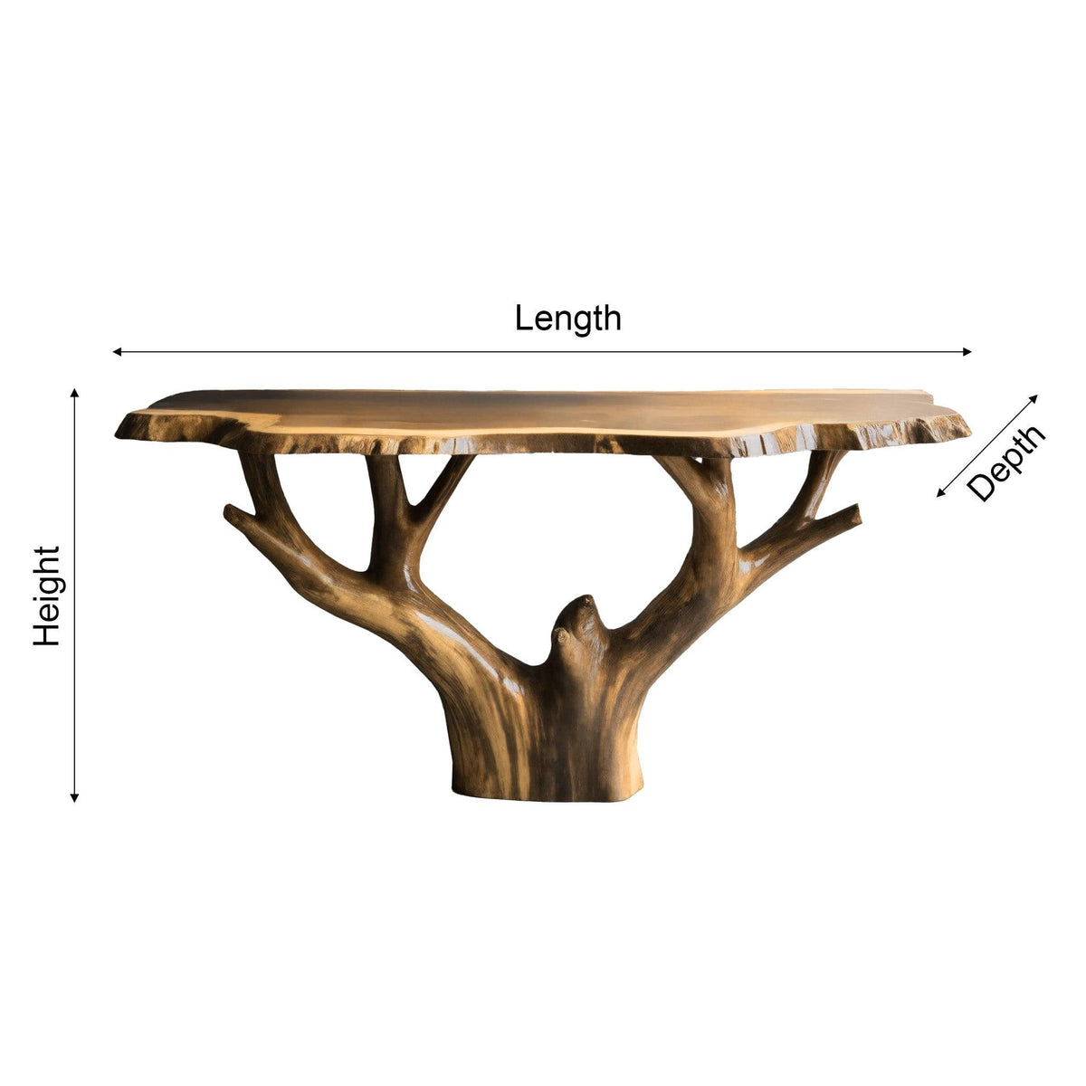 Canopy Live Edge Solid Wood Freestanding Bathroom Vanity
