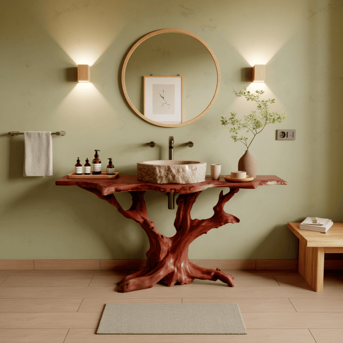 Canopy Root Live Edge Freestanding Bathroom Vanity