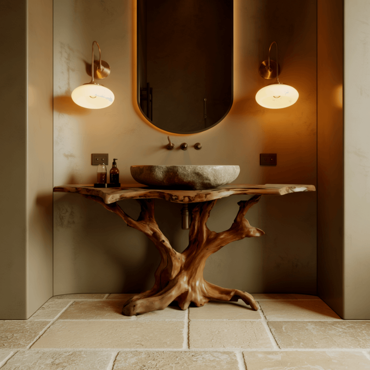 Canopy Root Live Edge Freestanding Bathroom Vanity