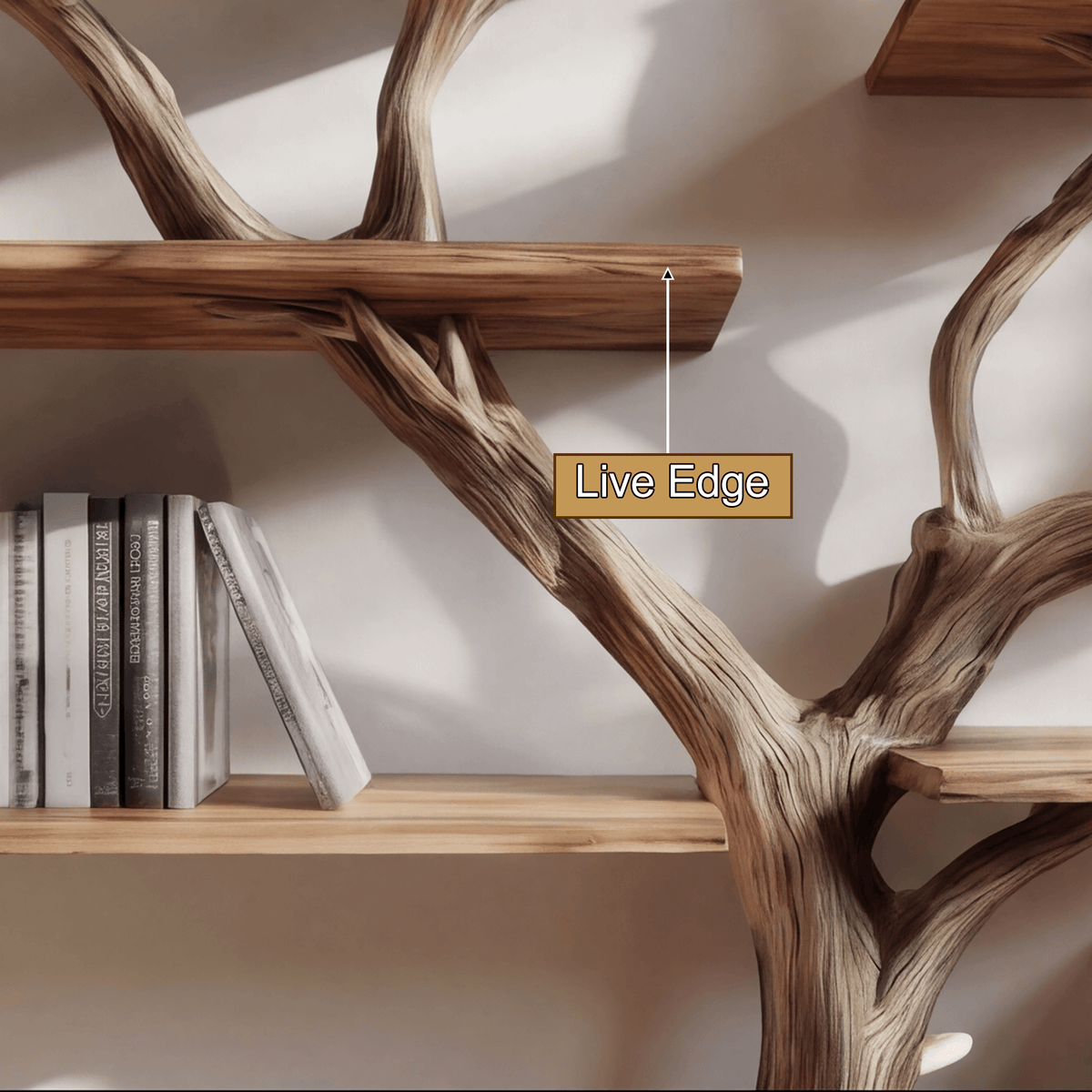 Canopyform Solid Wood Tree Bookshelf