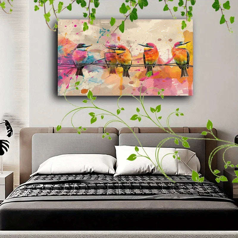 Canvas Painting - Abstract Wooden