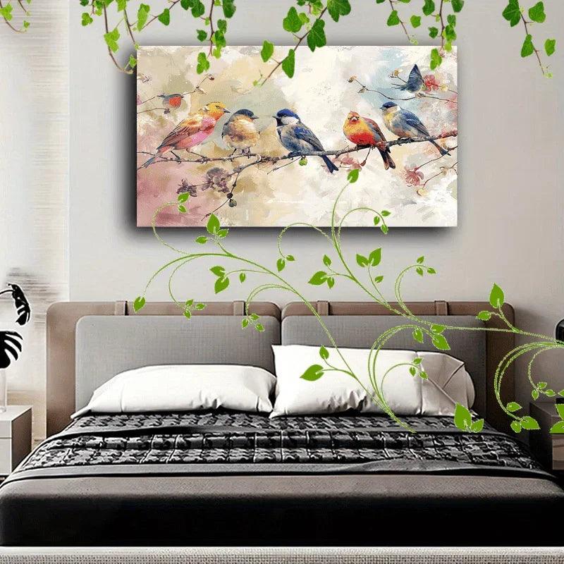 Canvas Painting - Colorful Wooden 1