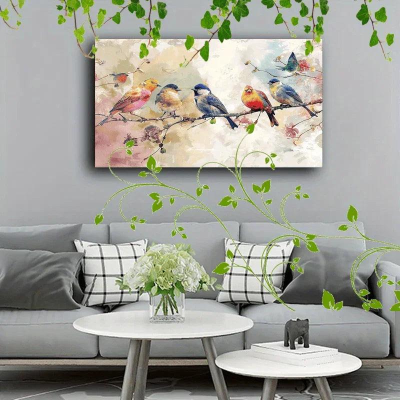 Canvas Painting - Colorful Wooden 1