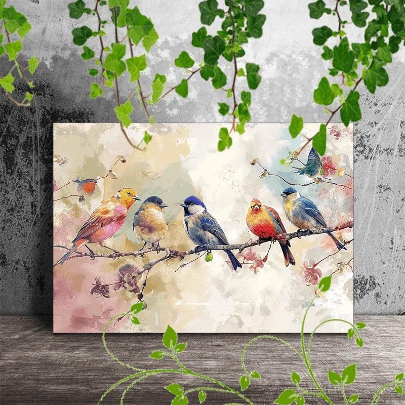 Canvas Painting - Colorful Wooden 1