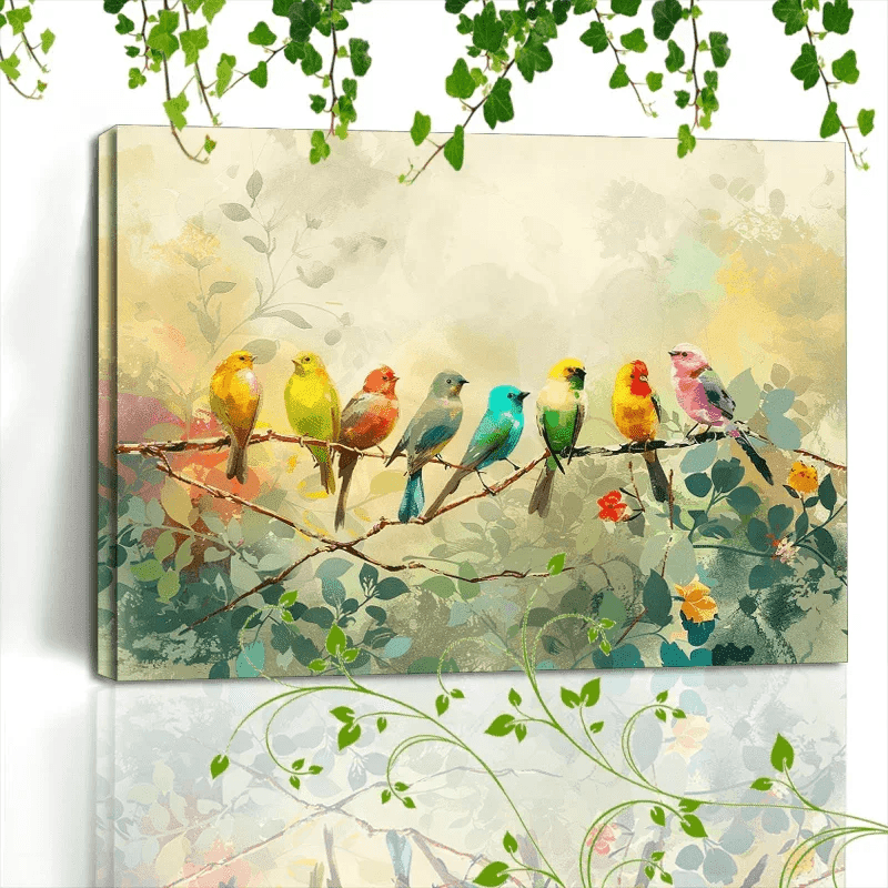 Canvas Painting - Colorful Wooden