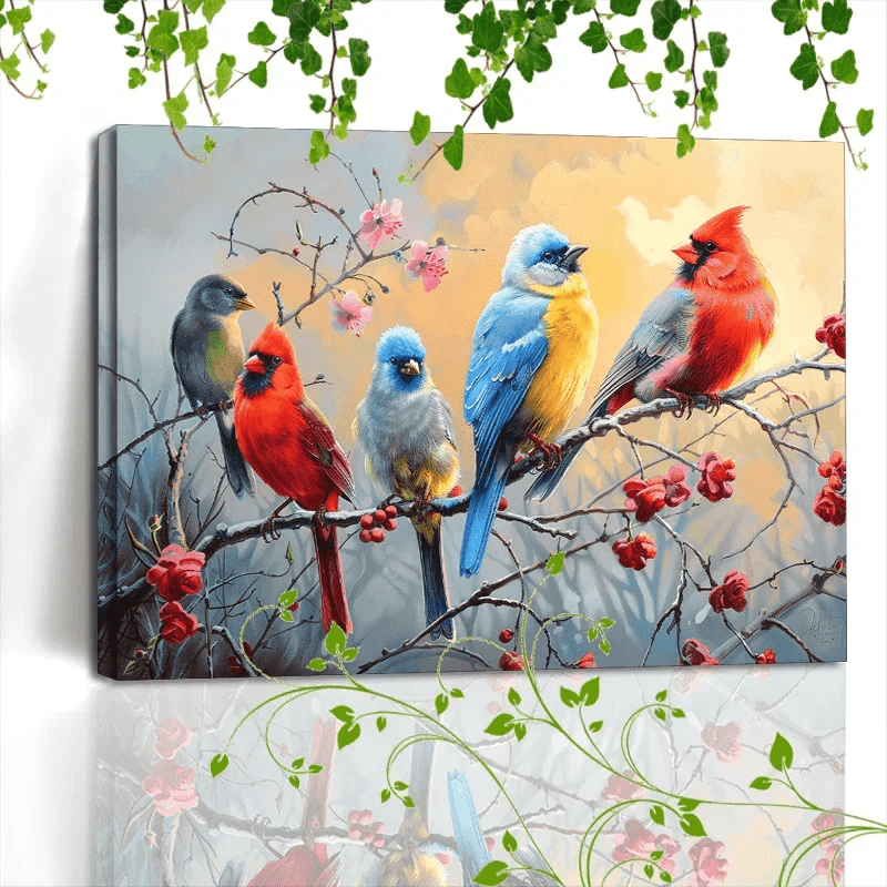 Canvas Painting - Colorful Wooden