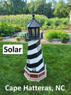 Amish Made Cape Hatteras Solar Lighthouse – Decorative Outdoor Lawn Ornament