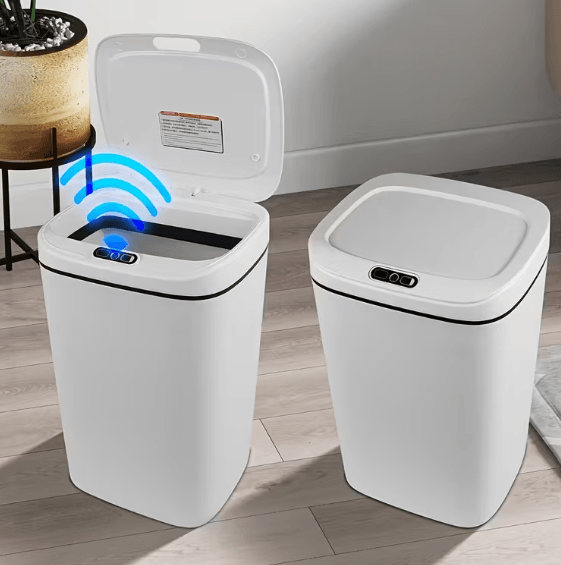 Smart Hands-Free Trash Can – 12L & 17L, Motion Sensor
