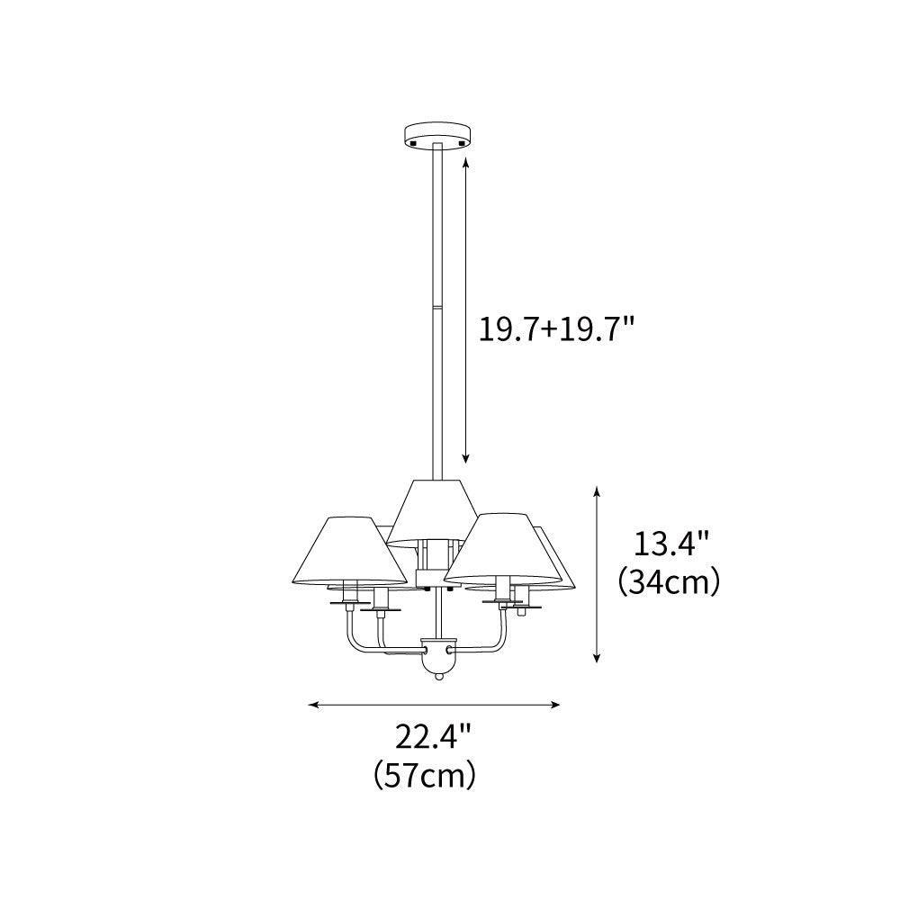 Capucine Chandelier 22.4