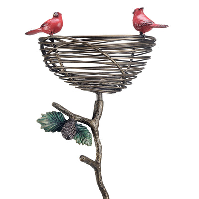 Cardinal Couple Planter Holder