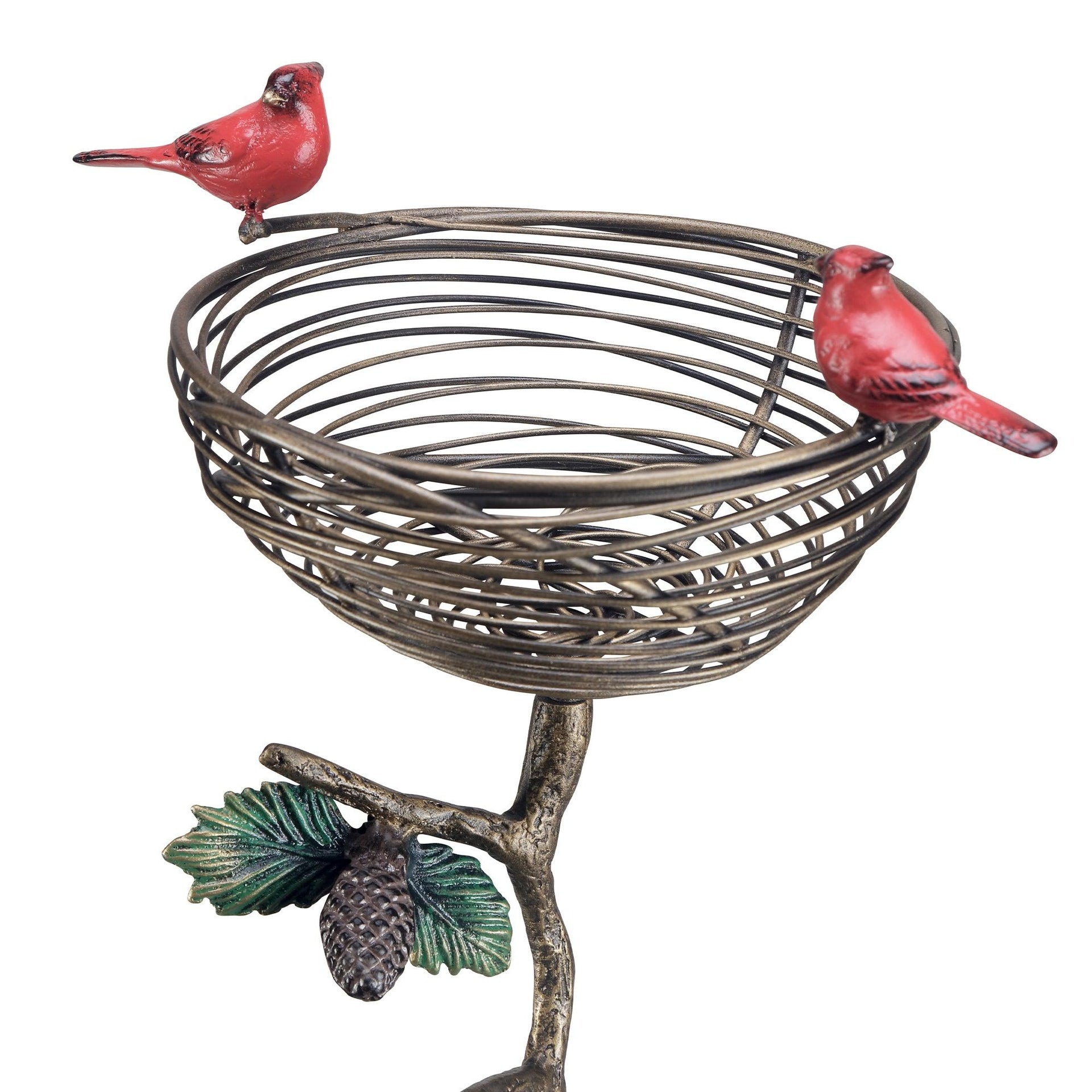 Cardinal Couple Planter Holder