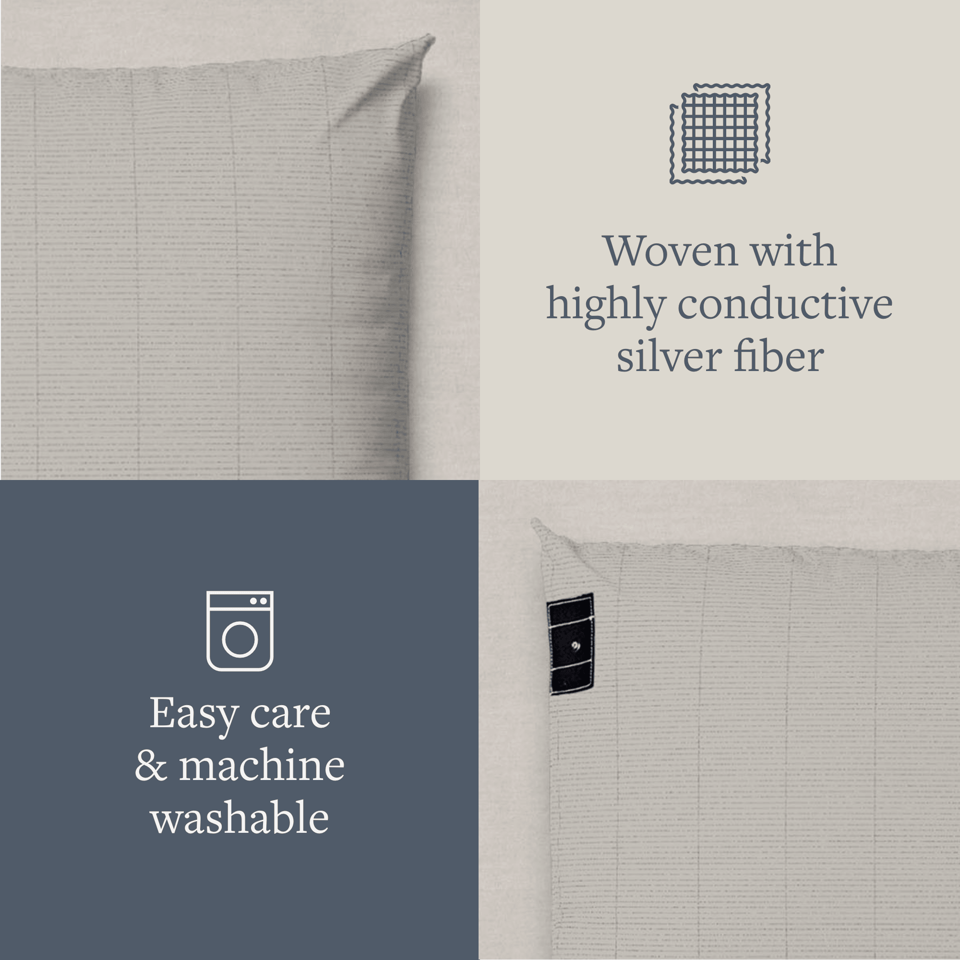 GroundLuxe Luxury Grounding Pillowcase (Organic Cotton)