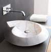 Carrara Marble Helix Shape Stone Above Vanity Bathroom Sink Polished (W)20