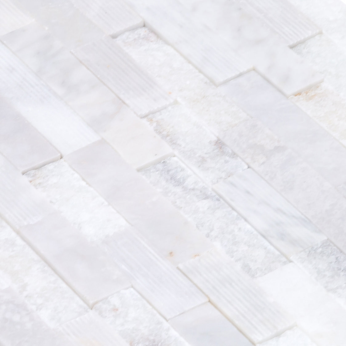 Carrara White Ledger Multi-surface 3D Panel 6