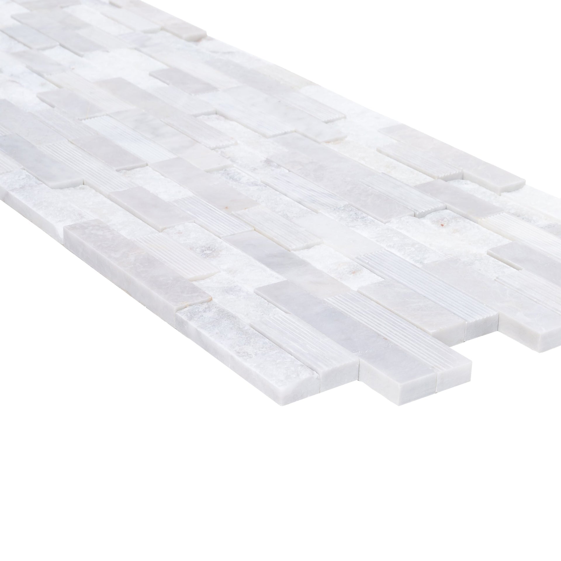 Carrara White Ledger Multi-surface 3D Panel 6