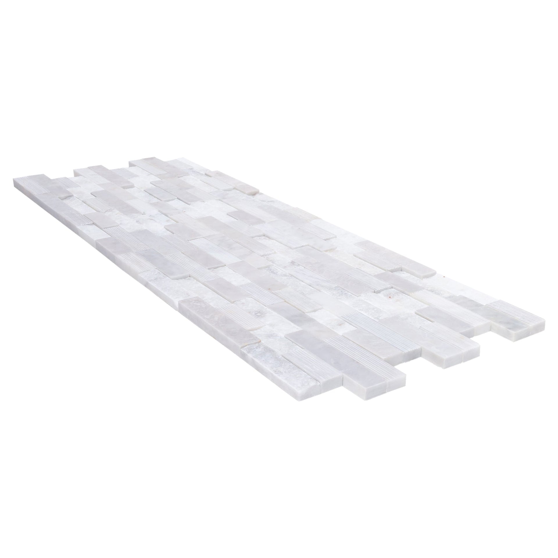 Carrara White Ledger Multi-surface 3D Panel 6