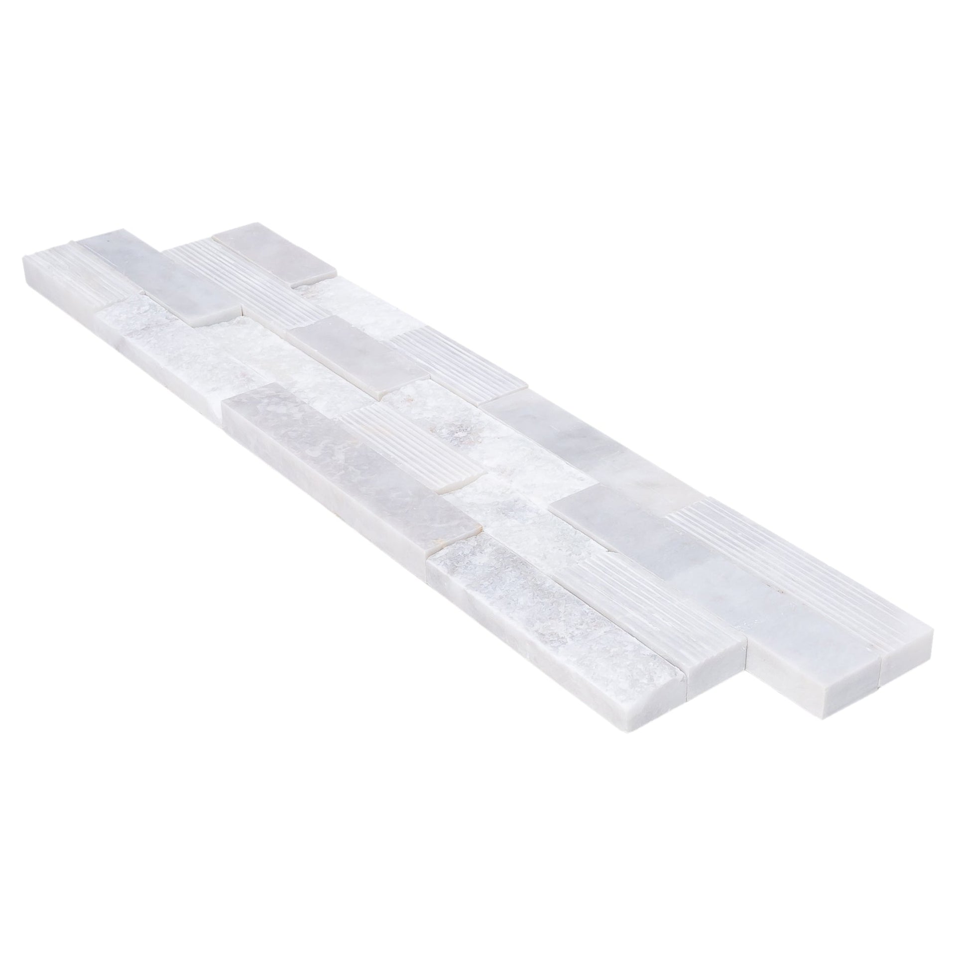 Carrara White Ledger Multi-surface 3D Panel 6