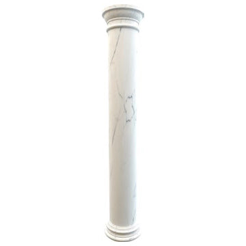 Statuario White Marble Doric Greek Hand-carved Column (D)16