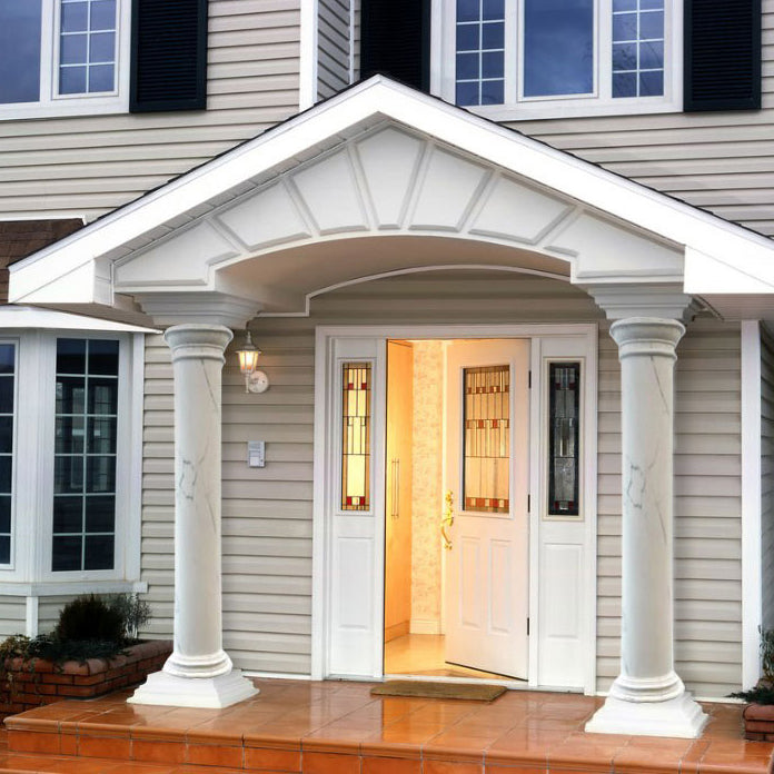 Statuario White Marble Doric Greek Hand-carved Column (D)16