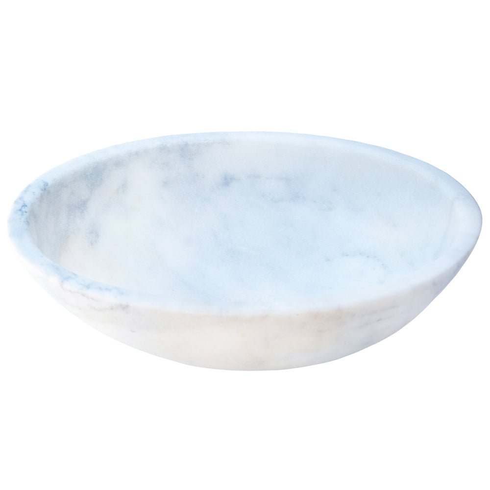 Carrara White Marble Natural Stone Oval Vessel Sink (W)16