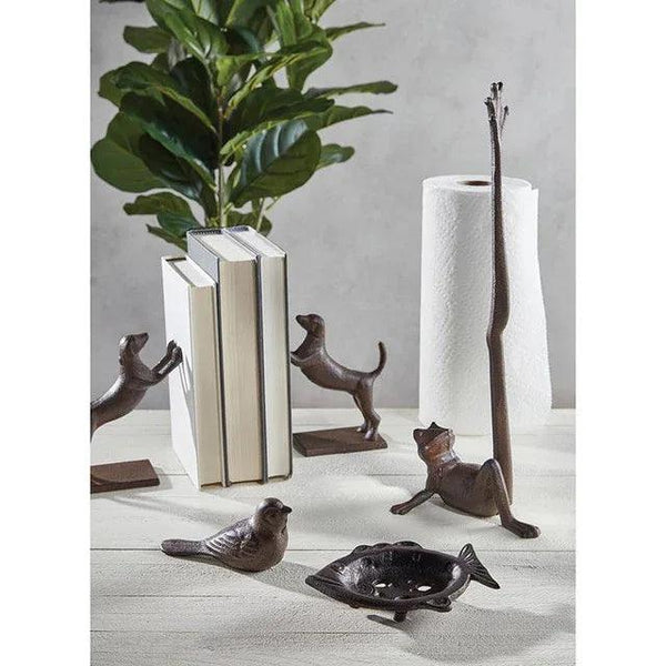 Cast Iron Frog Paper Towel Holder - Gifts for You 'n Me