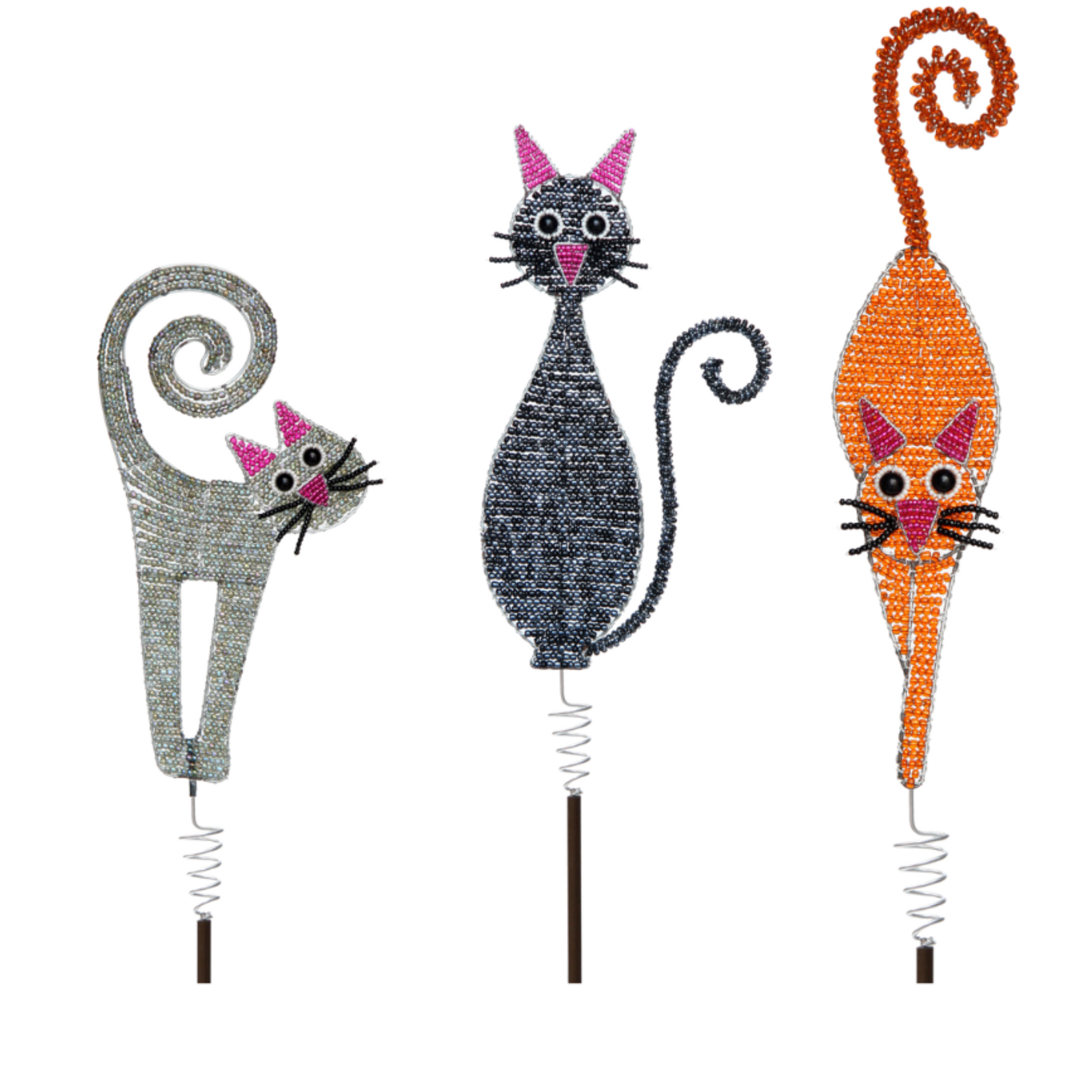 Cat Garden Stake Beadworx by Extol Accessories