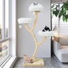 70 Inch Tall Cat Tree 4-Layer Cat Tower with 3 Perches and Dangling Balls-Beige