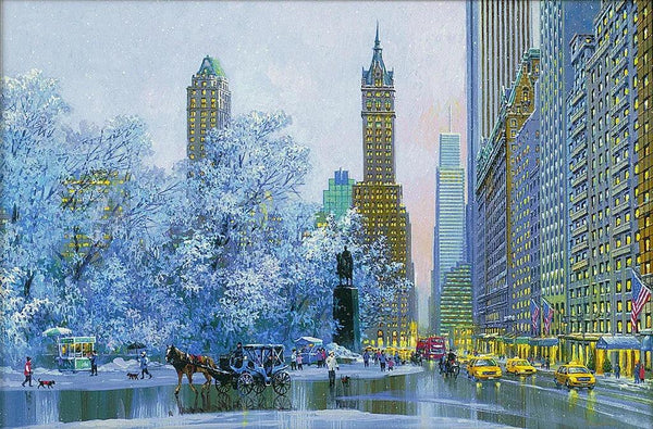 Central Park South and Center Drive (UNFRAMED) by Alexander Chen - Giclee - Artman - Gifts for You 'n Me