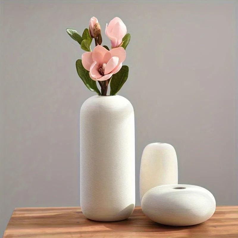 Ceramic Scandinavian Vase for Tabletop Flower Arrangement