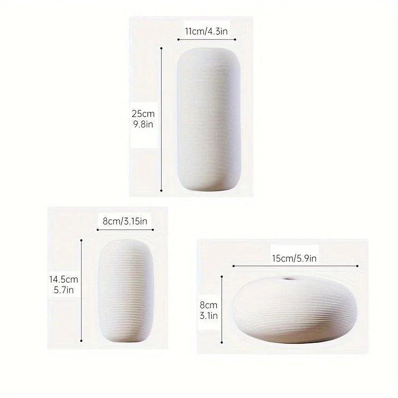 Ceramic Scandinavian Vase for Tabletop Flower Arrangement