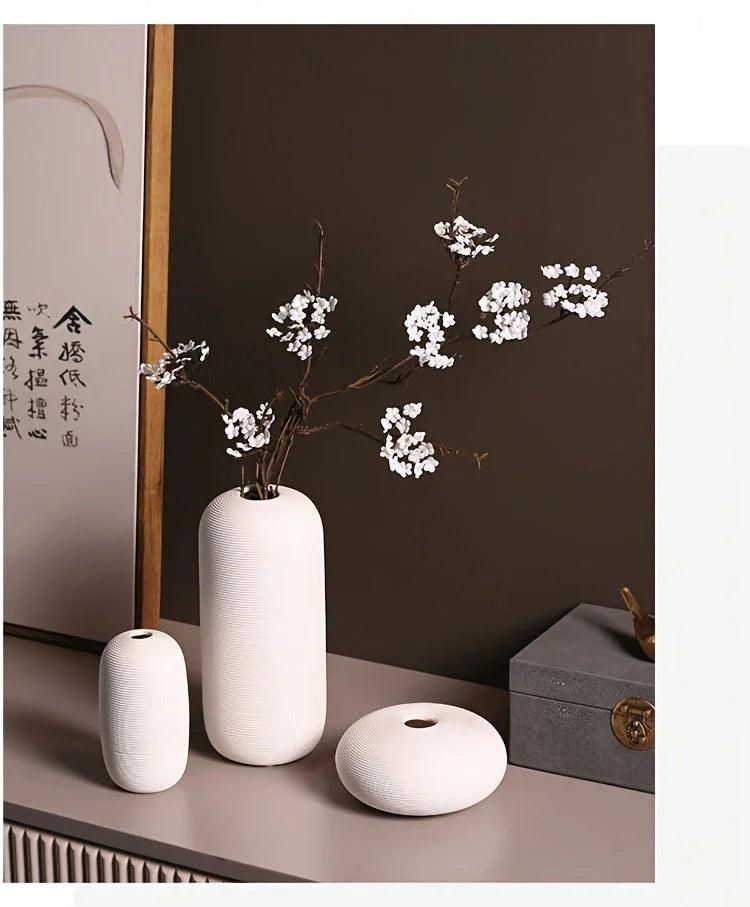 Ceramic Scandinavian Vase for Tabletop Flower Arrangement