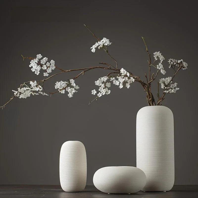 Ceramic Scandinavian Vase for Tabletop Flower Arrangement