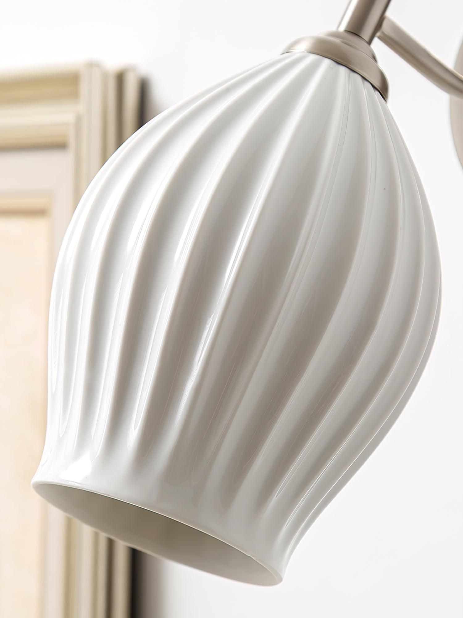 Ceramic Ribbed Wall Light 5.3