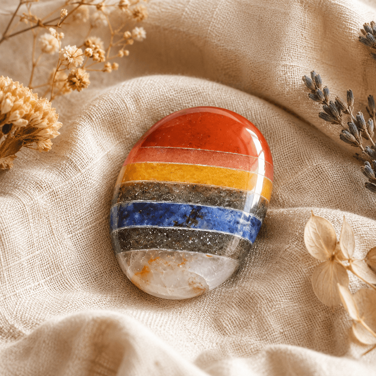 Chakra Bonded Pocket Stones.