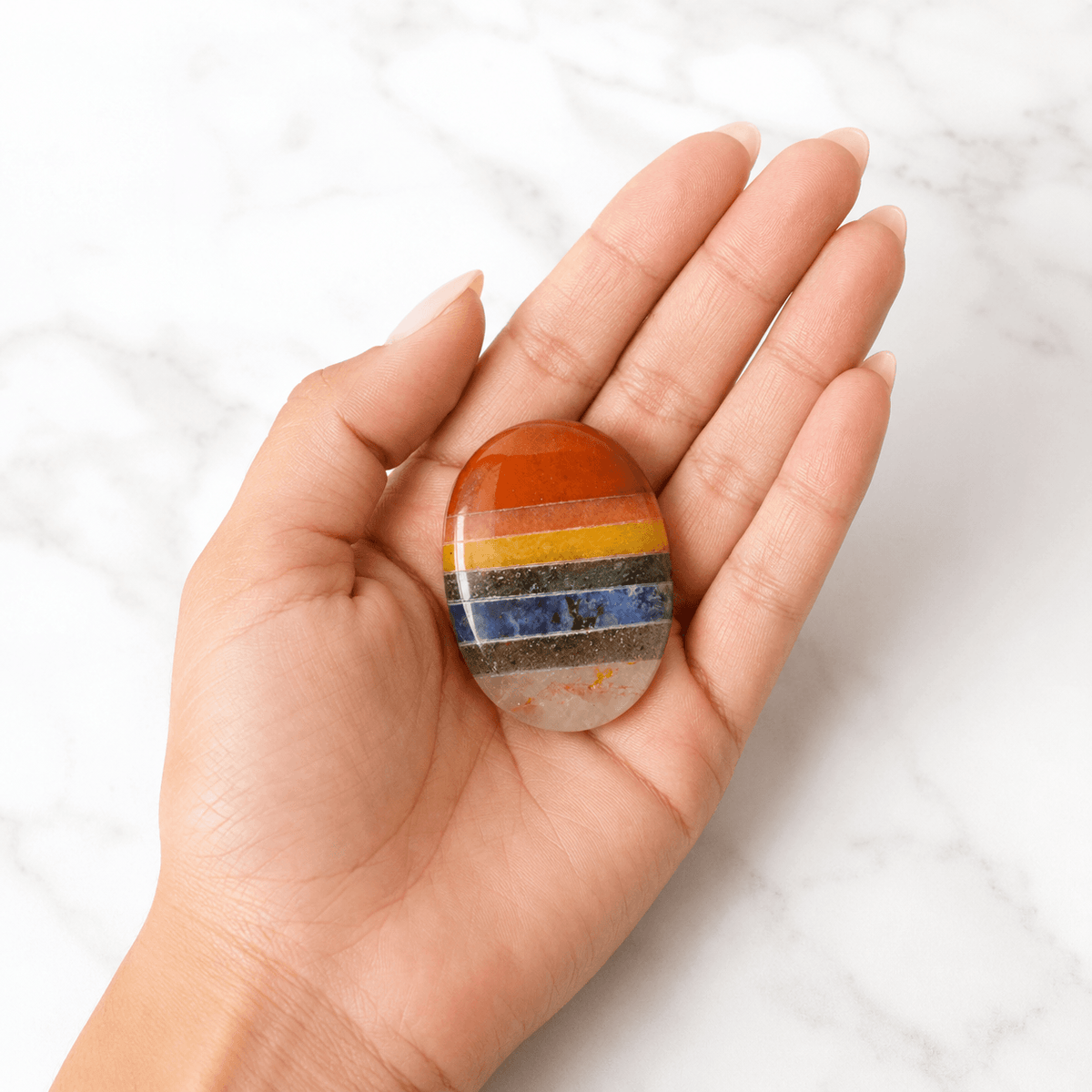 Chakra Bonded Pocket Stones.