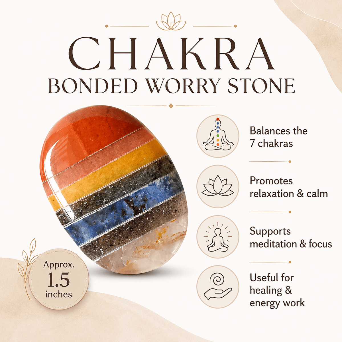 Chakra Bonded Pocket Stones.