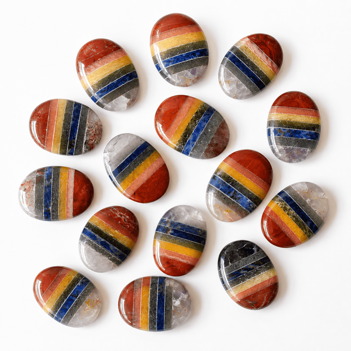 Chakra Bonded Pocket Stones.