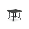 Chamber Patio Aluminum Square End Table with Half Arc Bottom