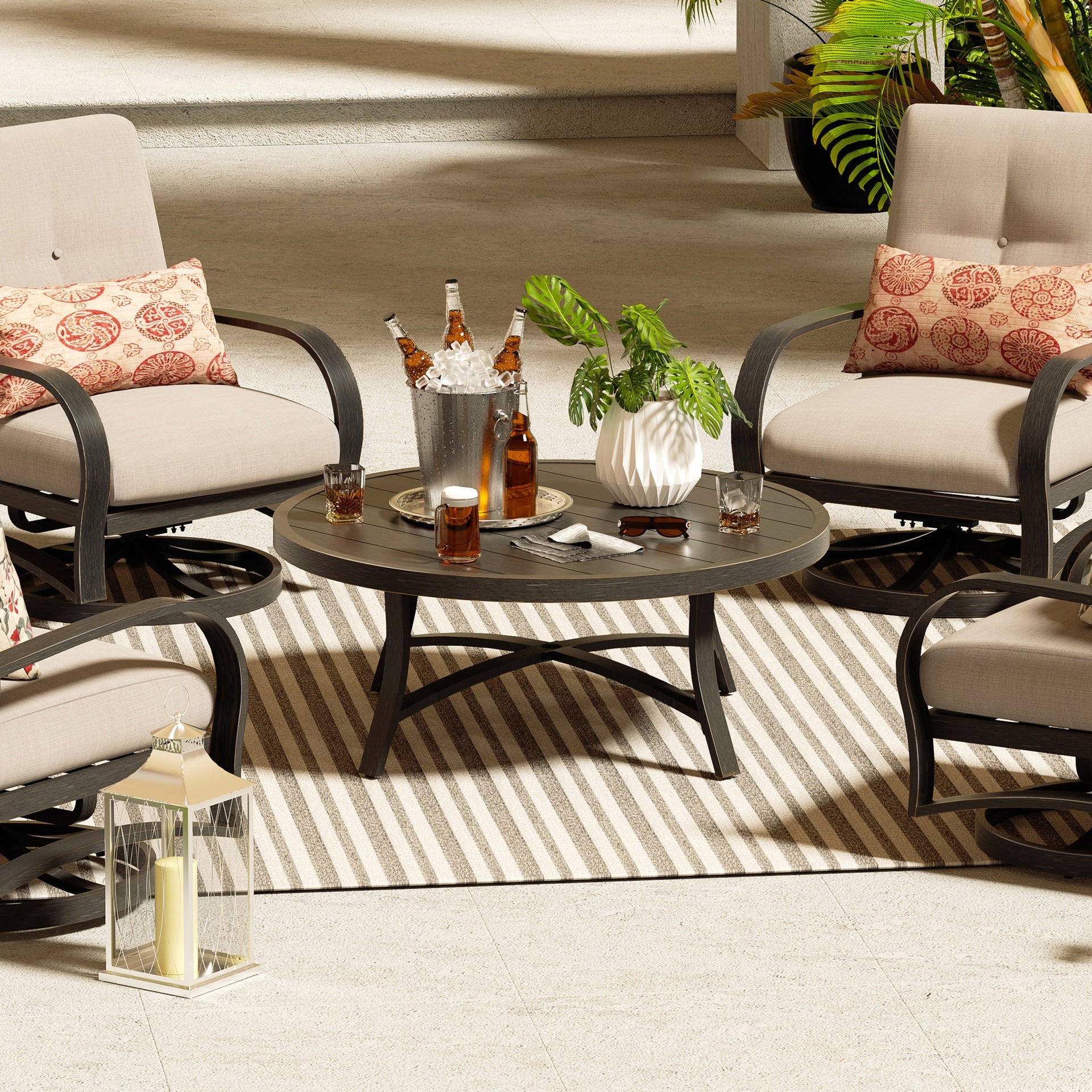 Chamber Patio Aluminum Round 45