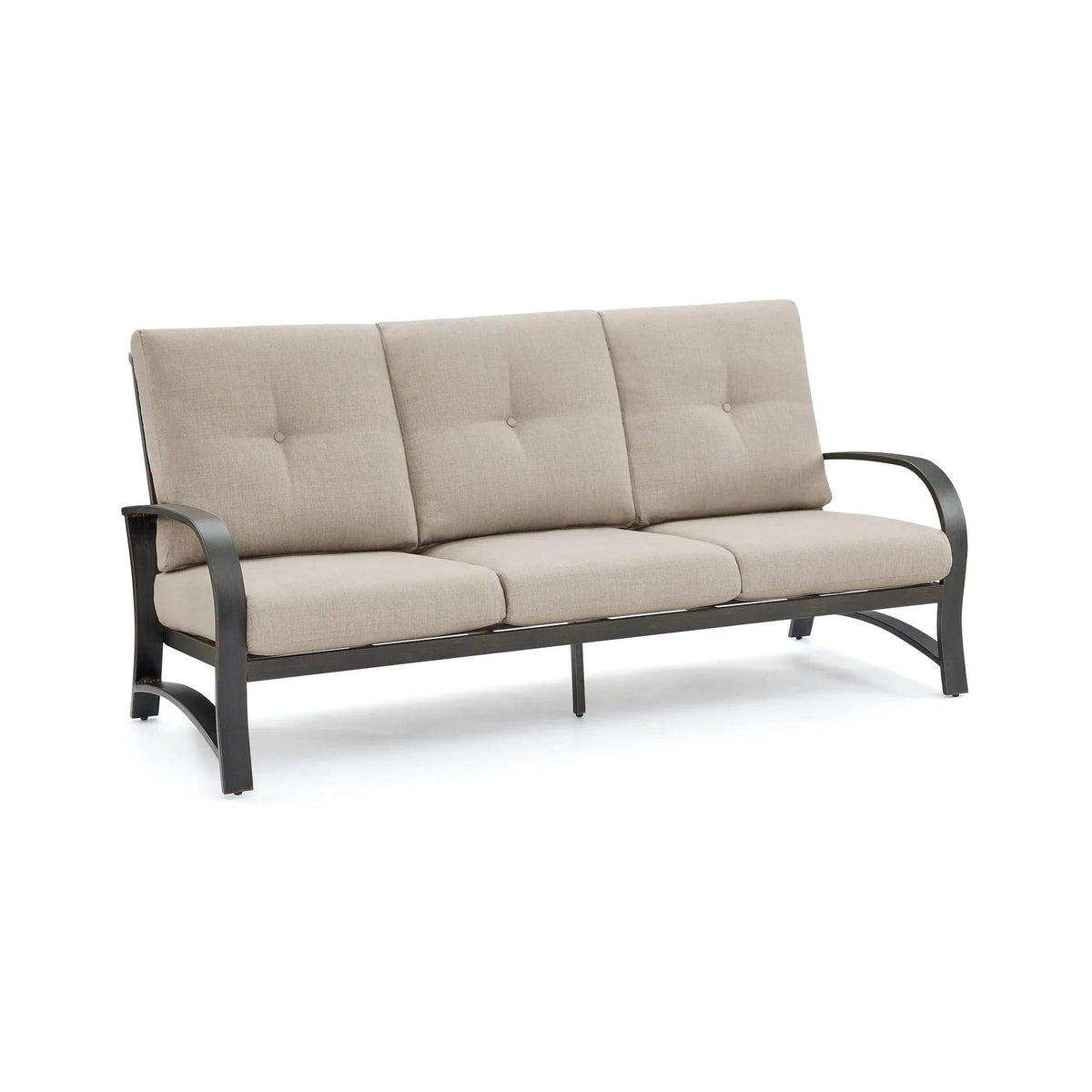 Chamber Aluminum 3-Seater Patio Sofa with Sunbrella® Cushions
