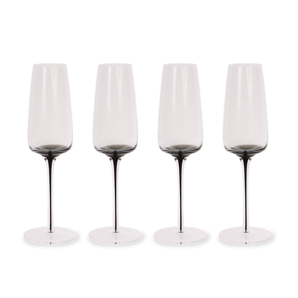 Smoke Stem Champagne Glasses
