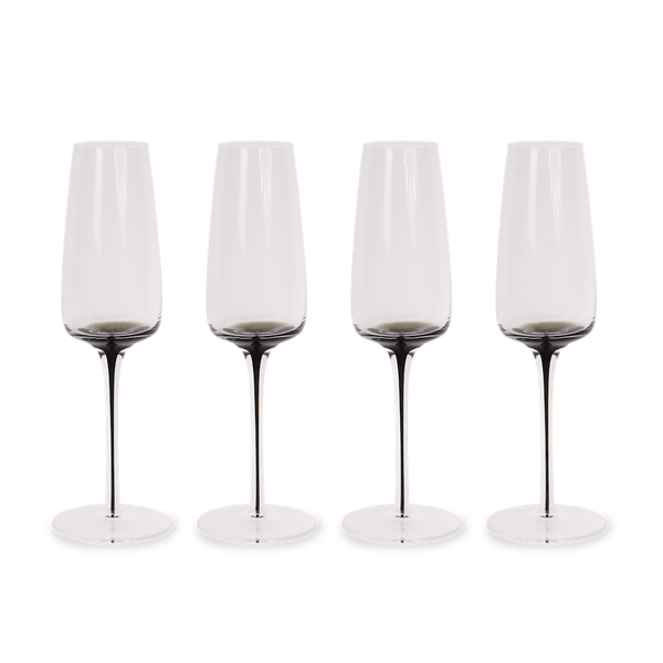 Smoke Stem Champagne Glasses